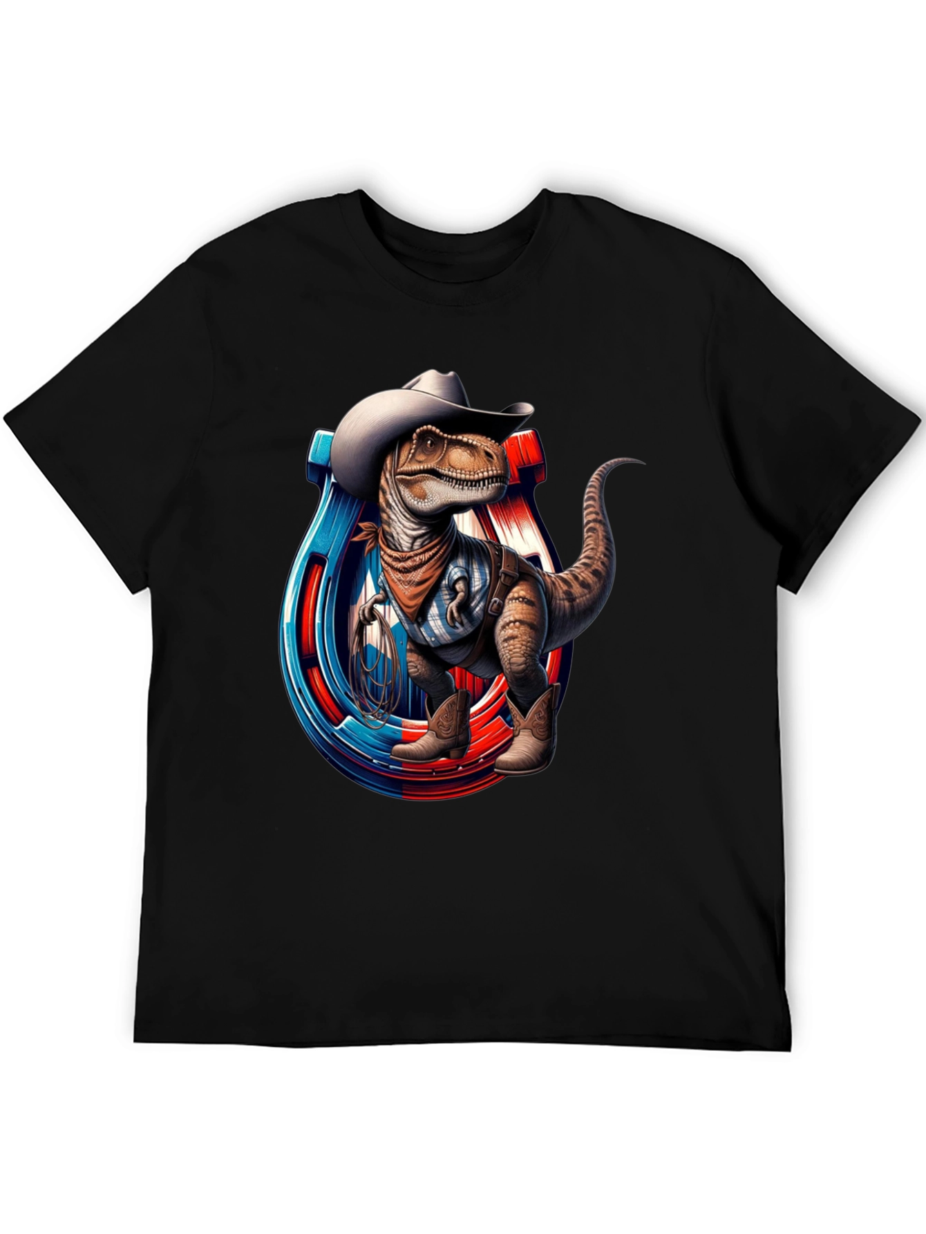 Cowboy Dinosaur Graphic T-Shirt