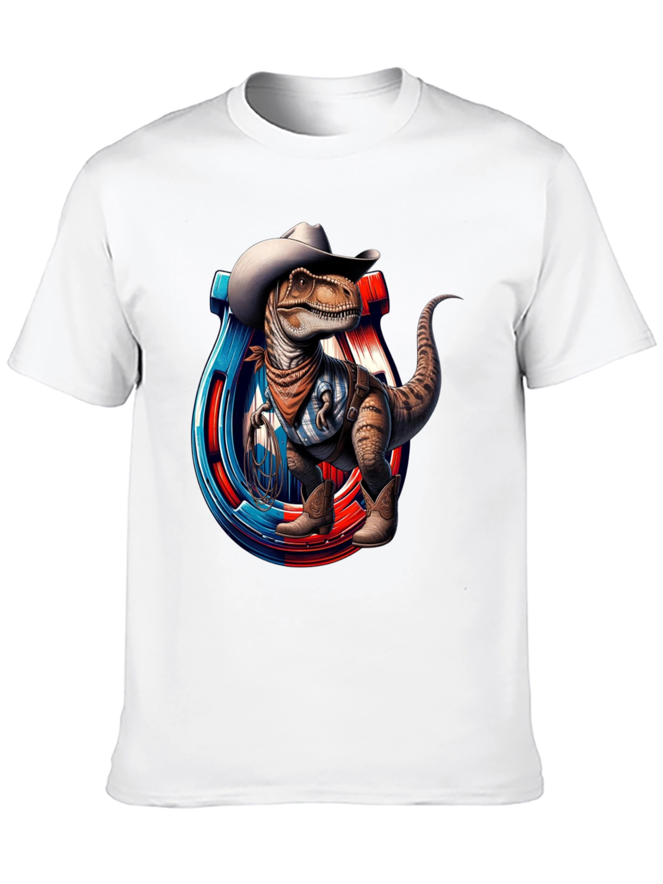 Cowboy Dinosaur Graphic T-Shirt