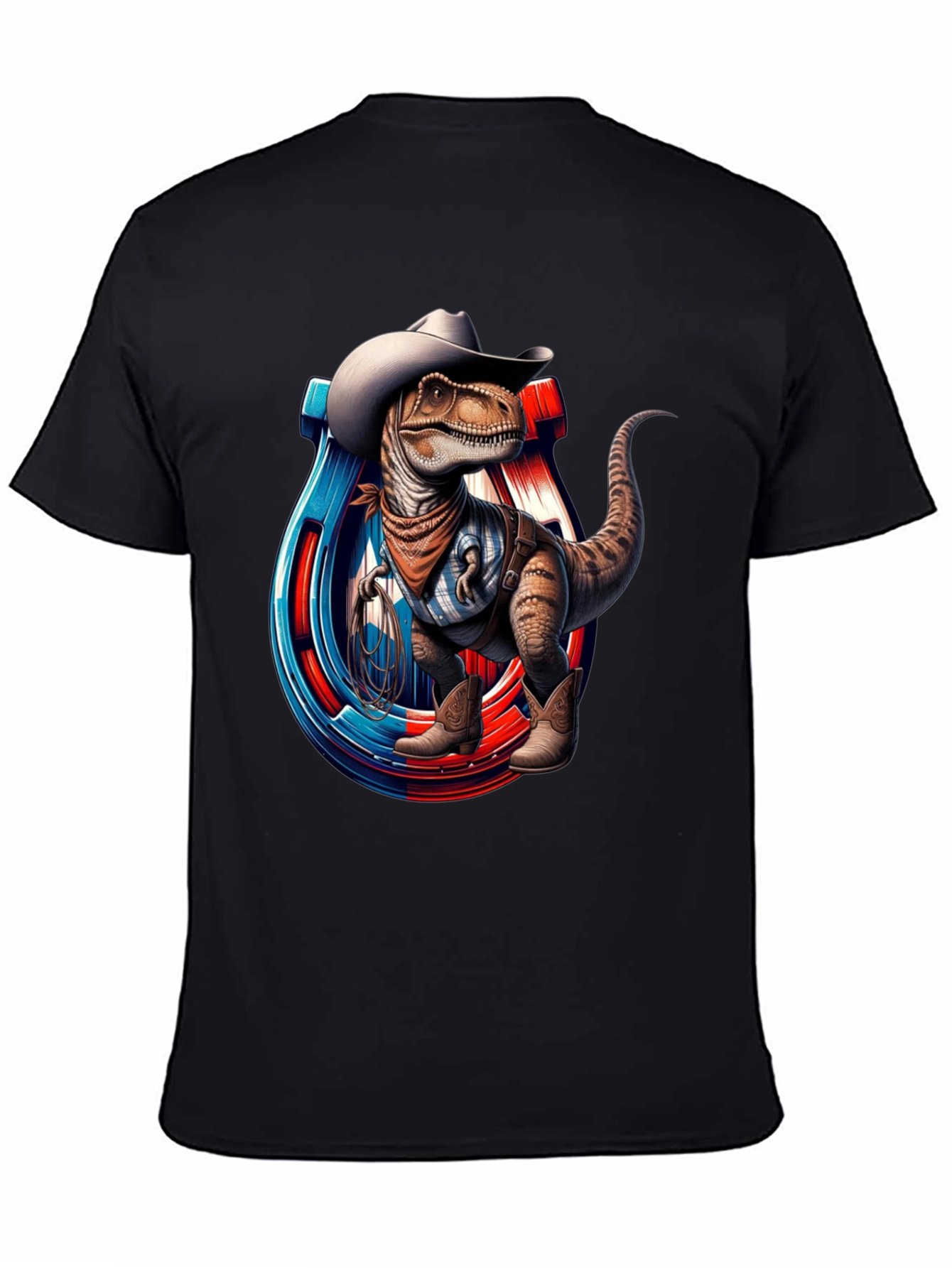 Cowboy Dinosaur Graphic T-Shirt