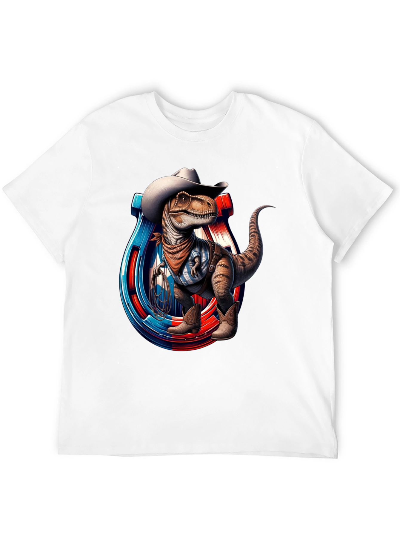 Cowboy Dinosaur Graphic T-Shirt