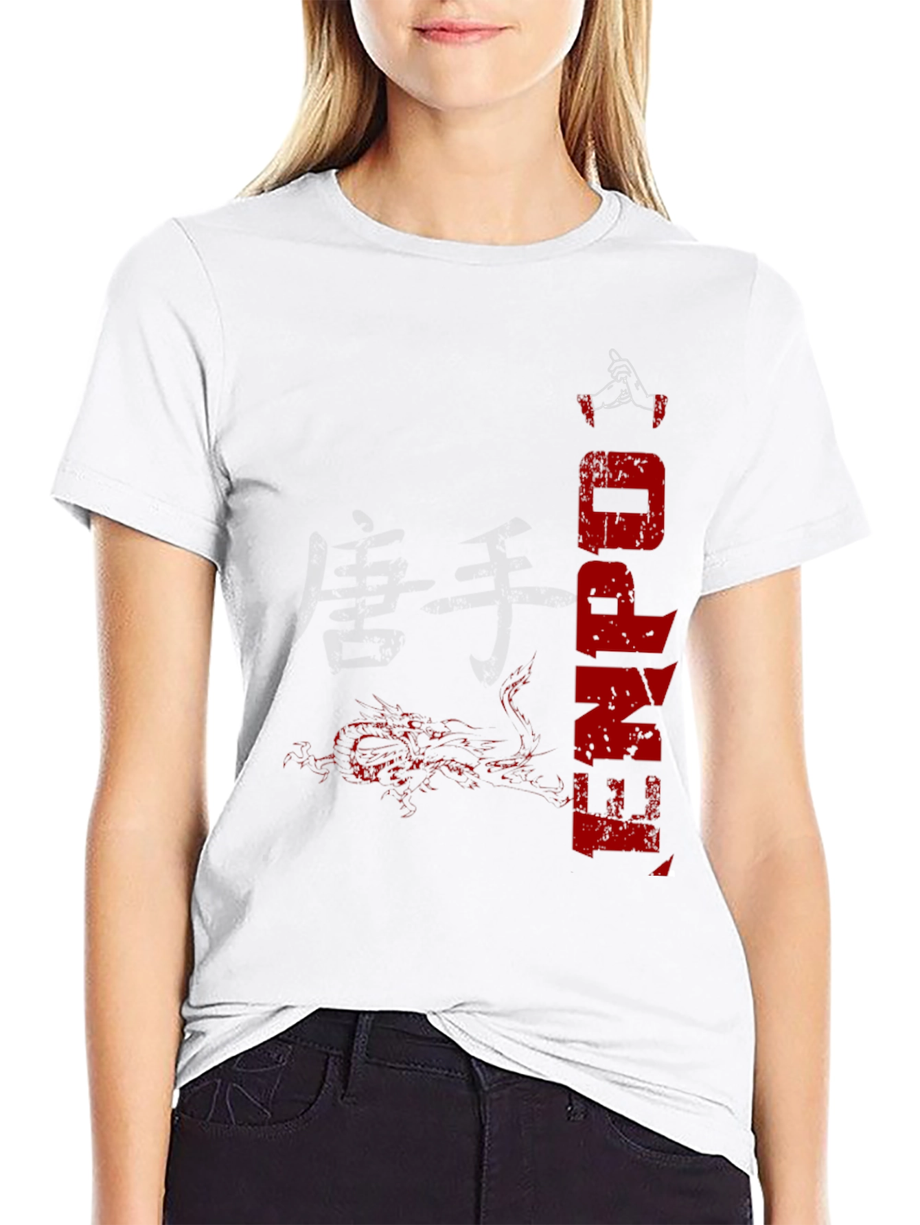 Kenpo Graphic Print Black T-Shirt
