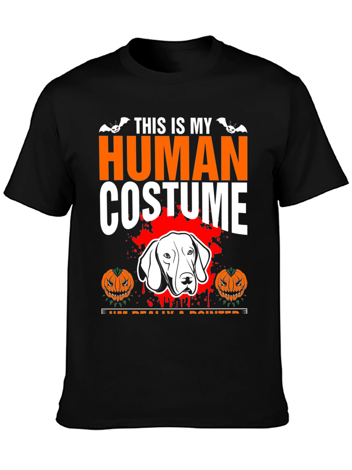 Human Costume Dog Pointer Halloween T-Shirt