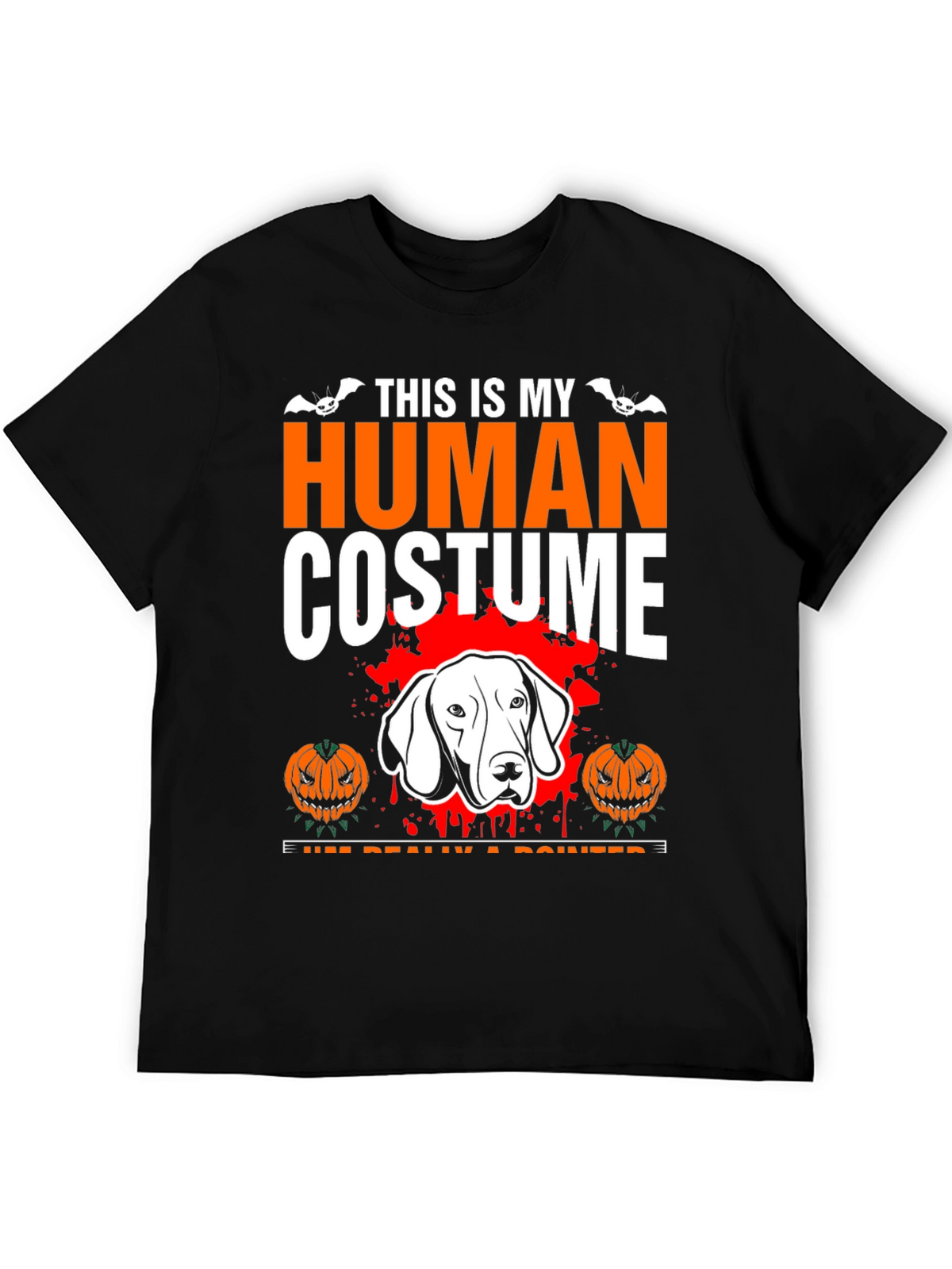 Human Costume Dog Pointer Halloween T-Shirt