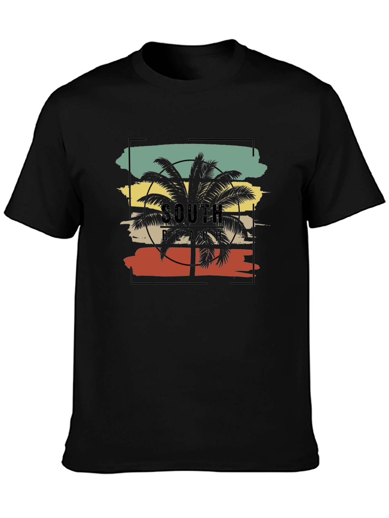 South Beach Palm Tree Graphic Tee