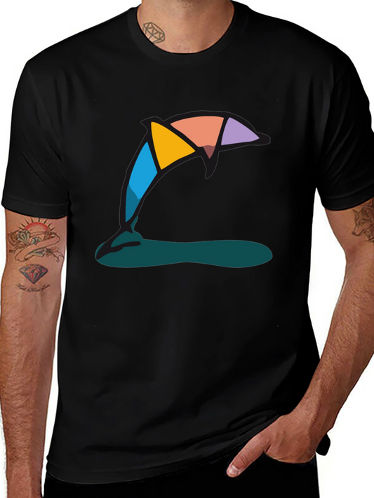 Abstract Graphic Tee - Modern Art Style