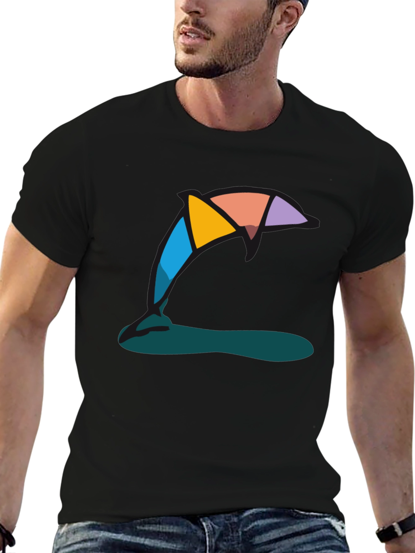 Abstract Graphic Tee - Modern Art Style
