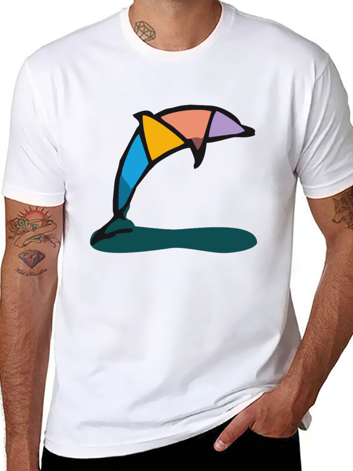 Abstract Graphic Tee - Modern Art Style