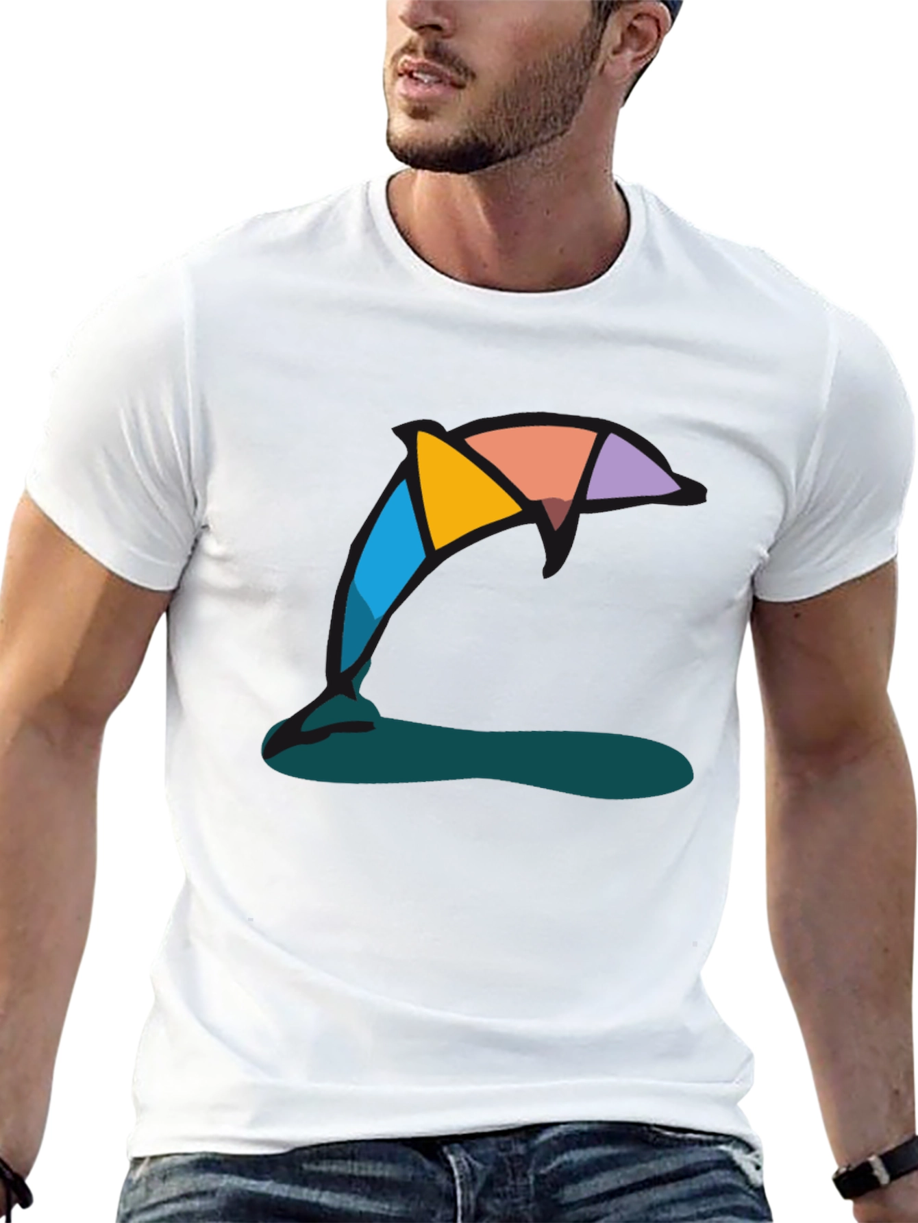Abstract Graphic Tee - Modern Art Style