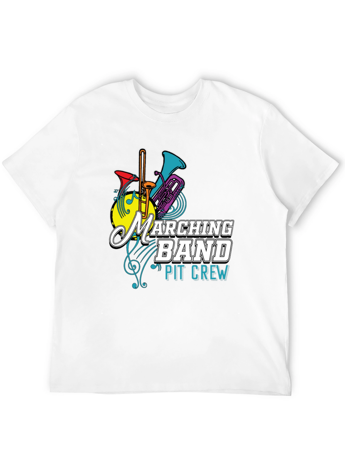 Marching Band Pit Crew T-Shirt - Musical Instrument Tee