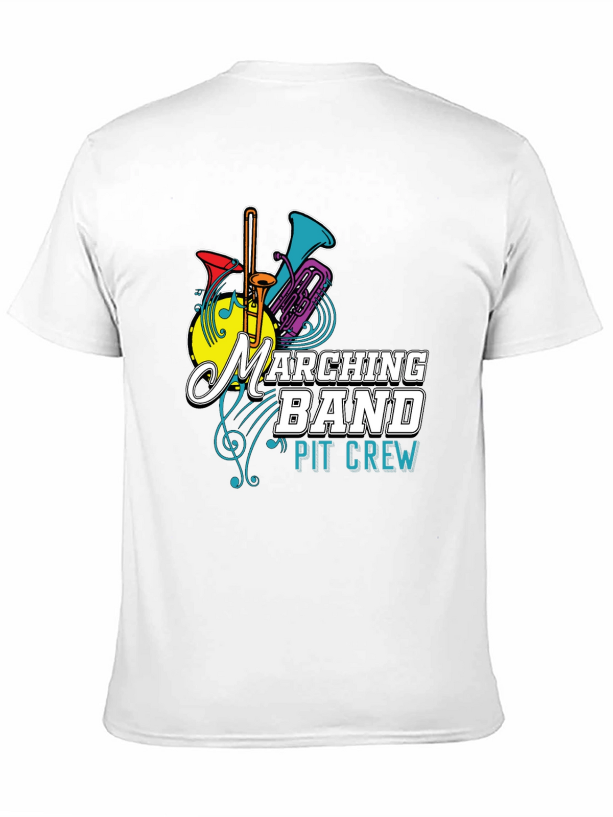 Marching Band Pit Crew T-Shirt - Musical Instrument Tee