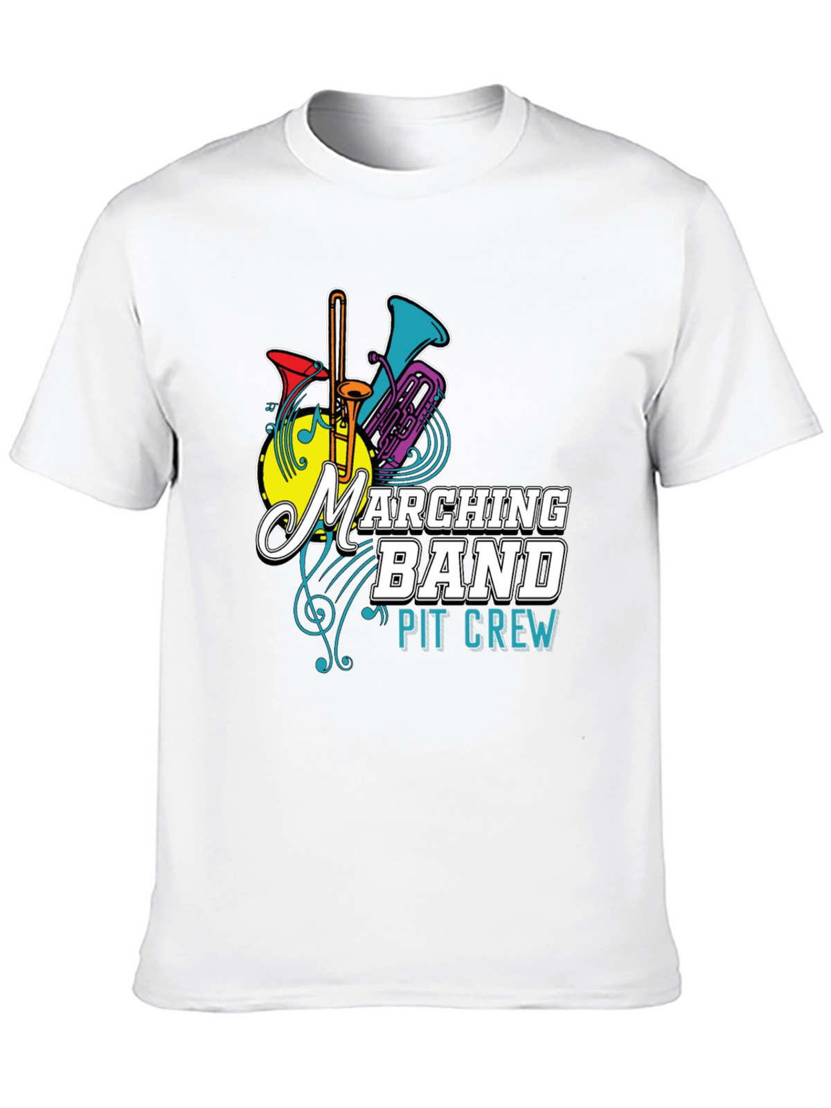Marching Band Pit Crew T-Shirt - Musical Instrument Tee