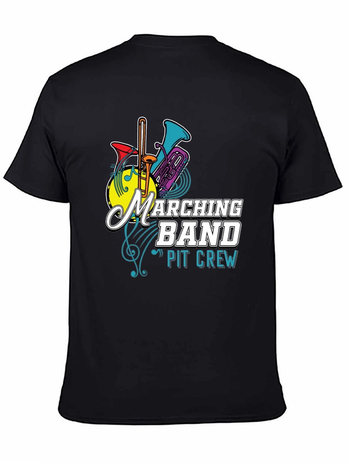 Marching Band Pit Crew T-Shirt - Musical Instrument Tee
