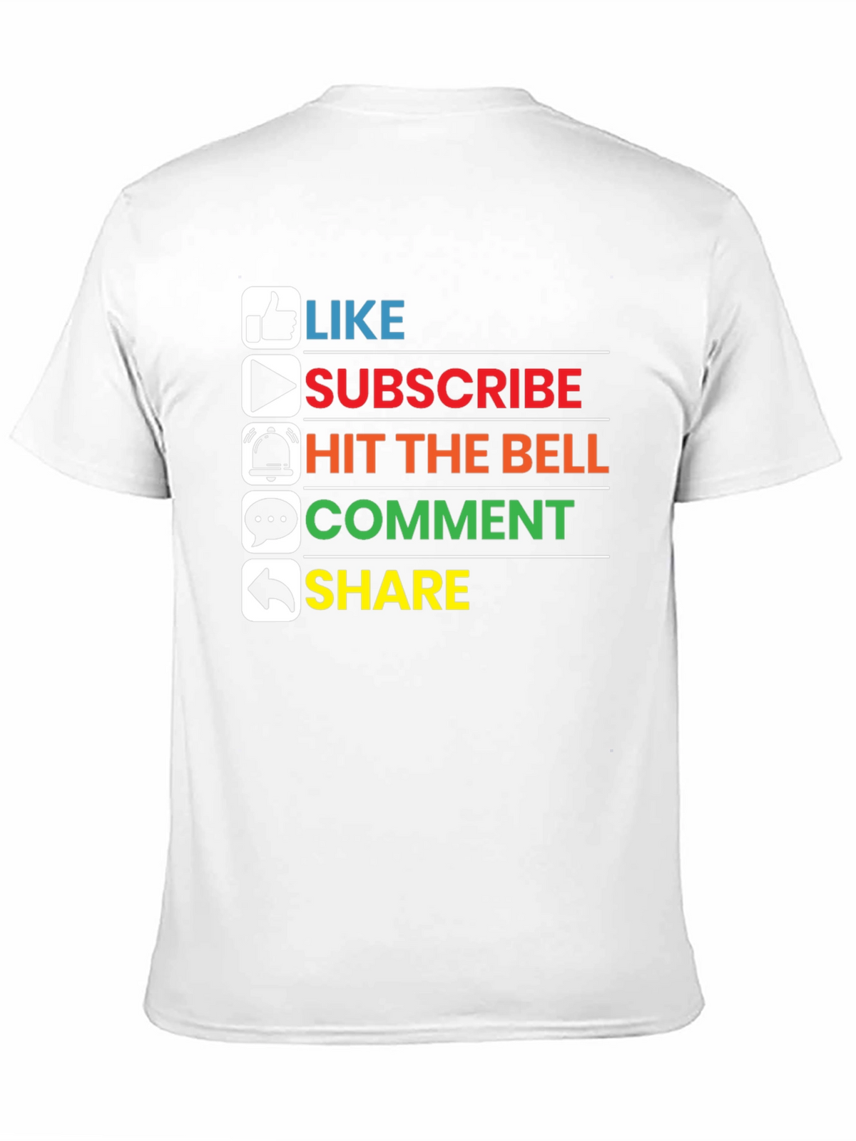 Like Subscribe Share Graphic Tee