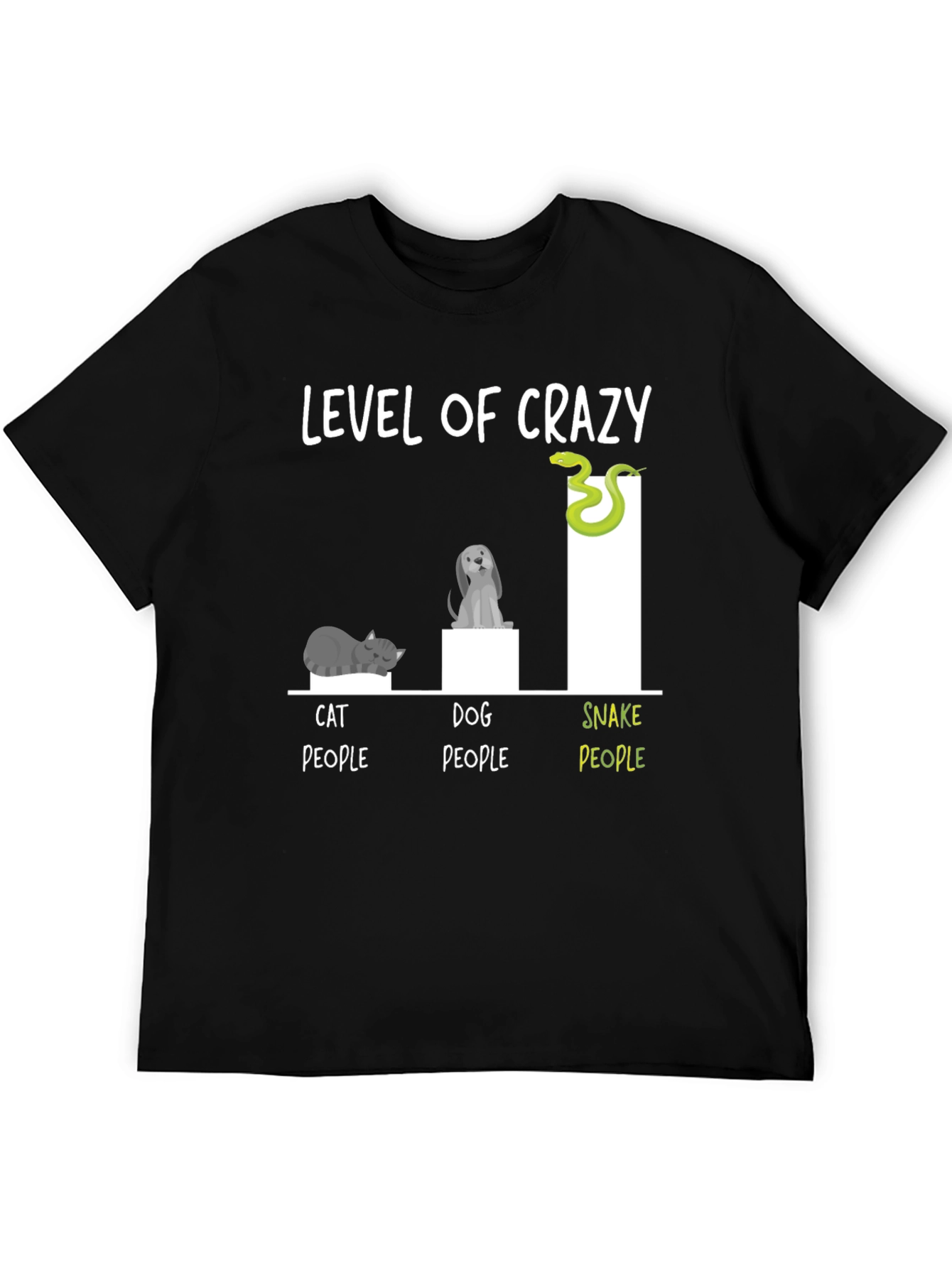 Level of Crazy Animal Lover Graphic T-Shirt