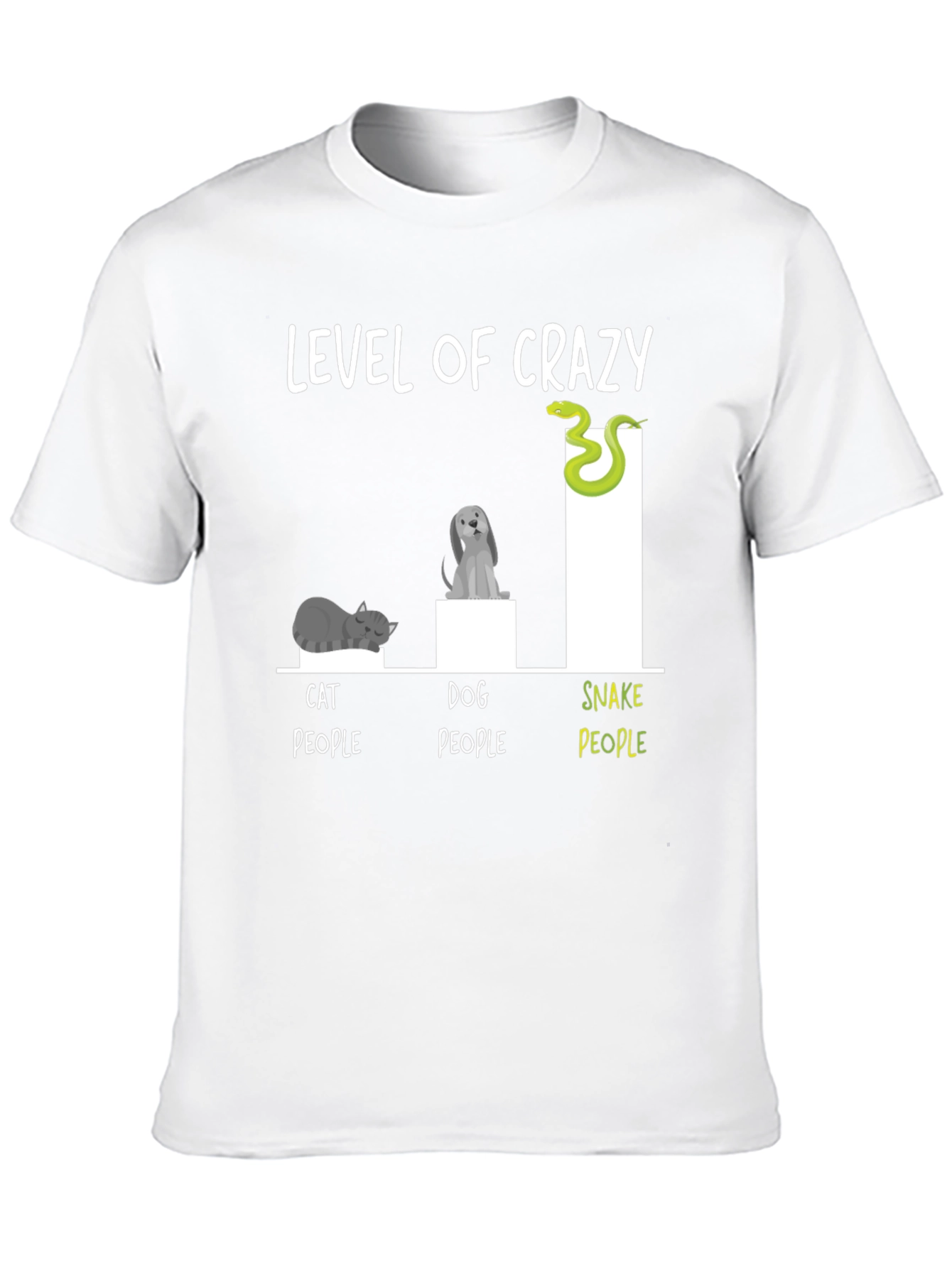 Level of Crazy Animal Lover Graphic T-Shirt