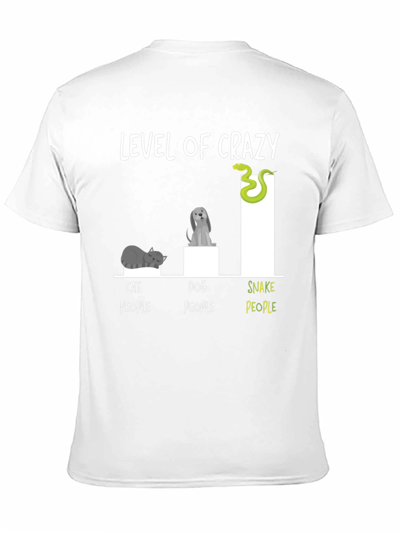 Level of Crazy Animal Lover Graphic T-Shirt