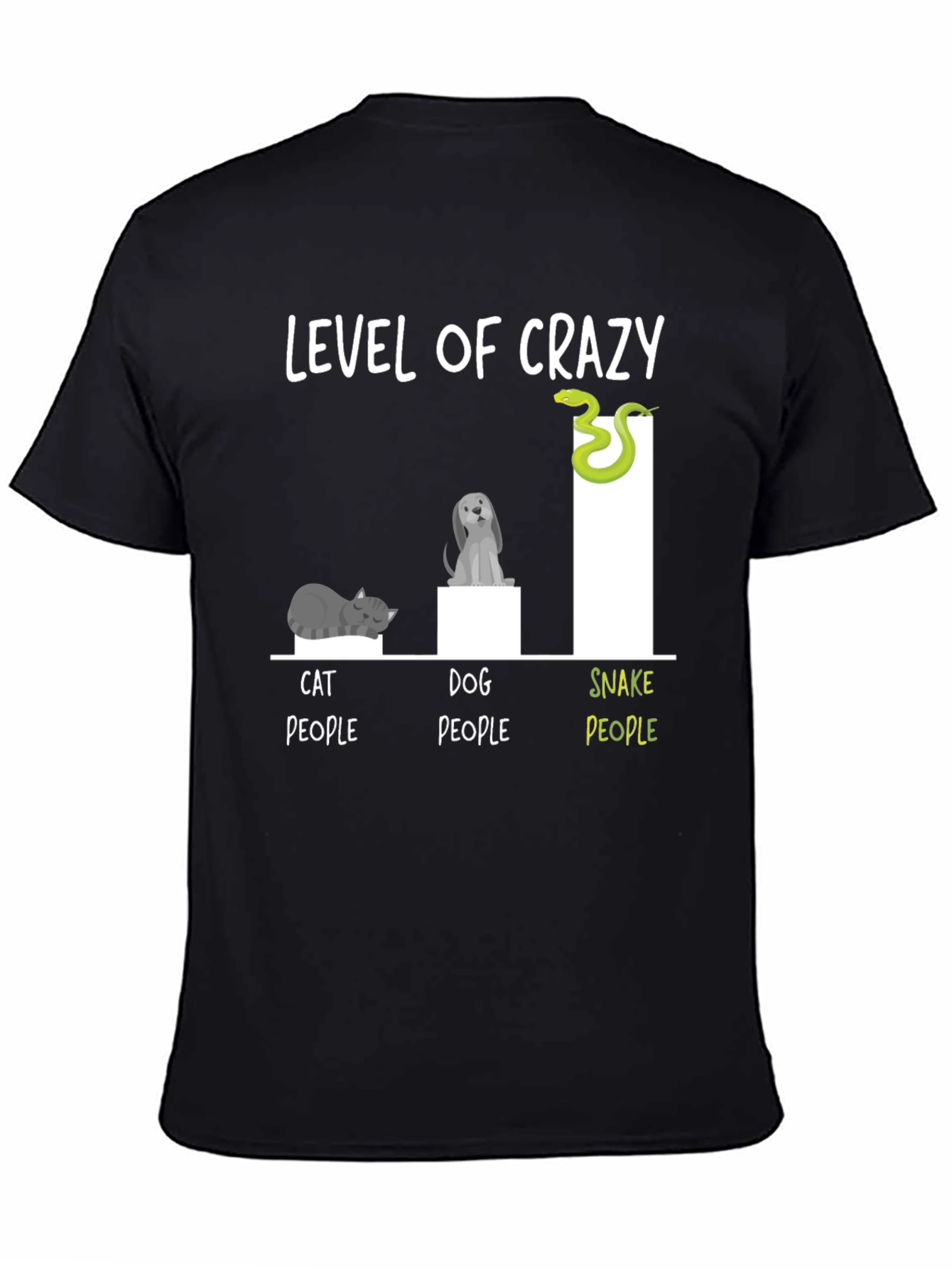 Level of Crazy Animal Lover Graphic T-Shirt