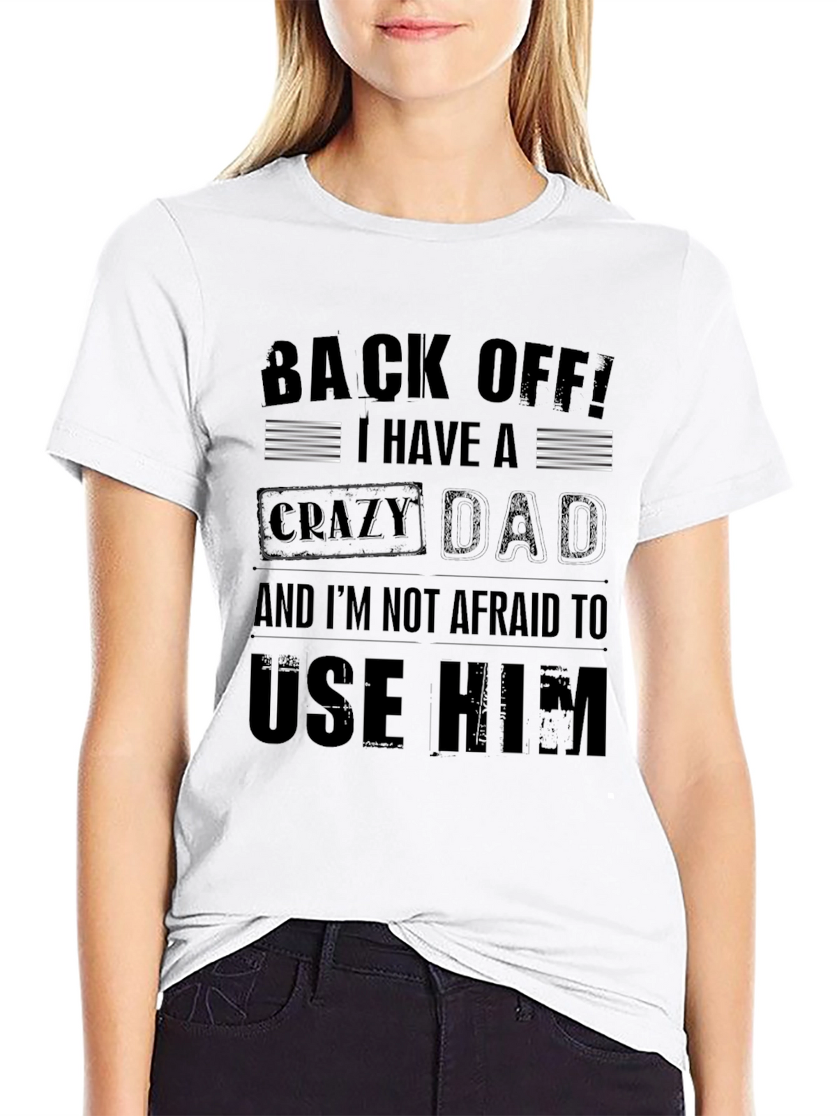 Crazy Dad Graphic Tee - Novelty Mens T-Shirt