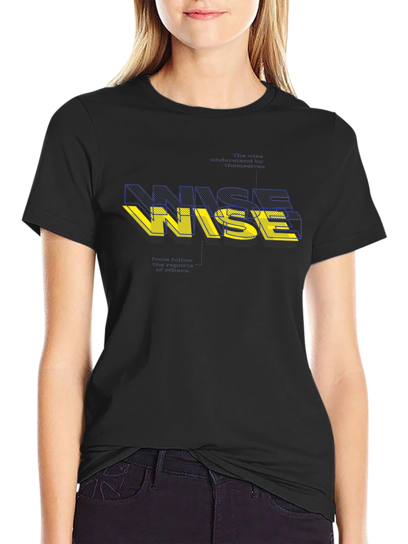 Ukraine Wise Graphic Black T-Shirt