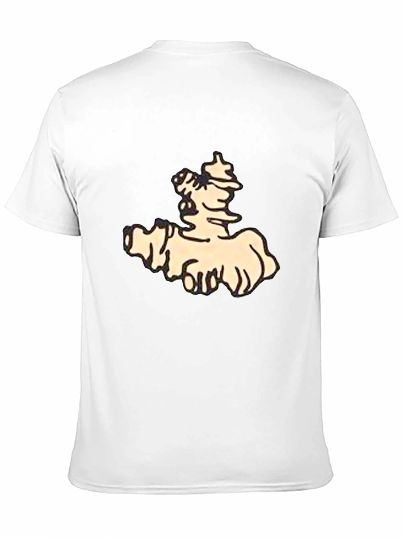 Stylish Black Tee with Cartoon Print