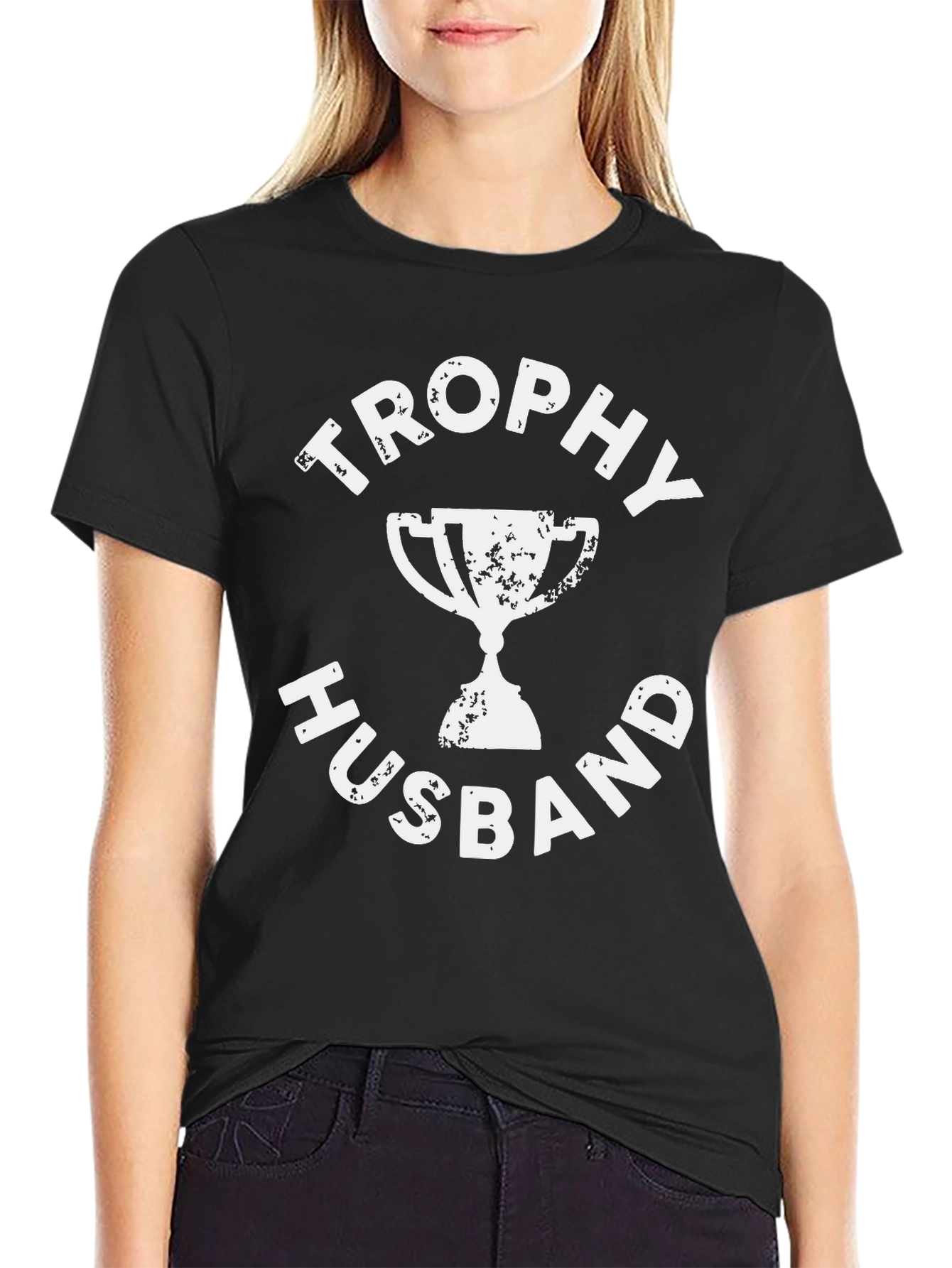 Trophy Husband Black Graphic Tee