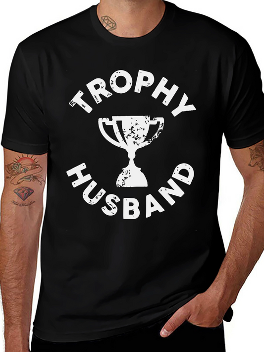 Trophy Husband Black Graphic Tee