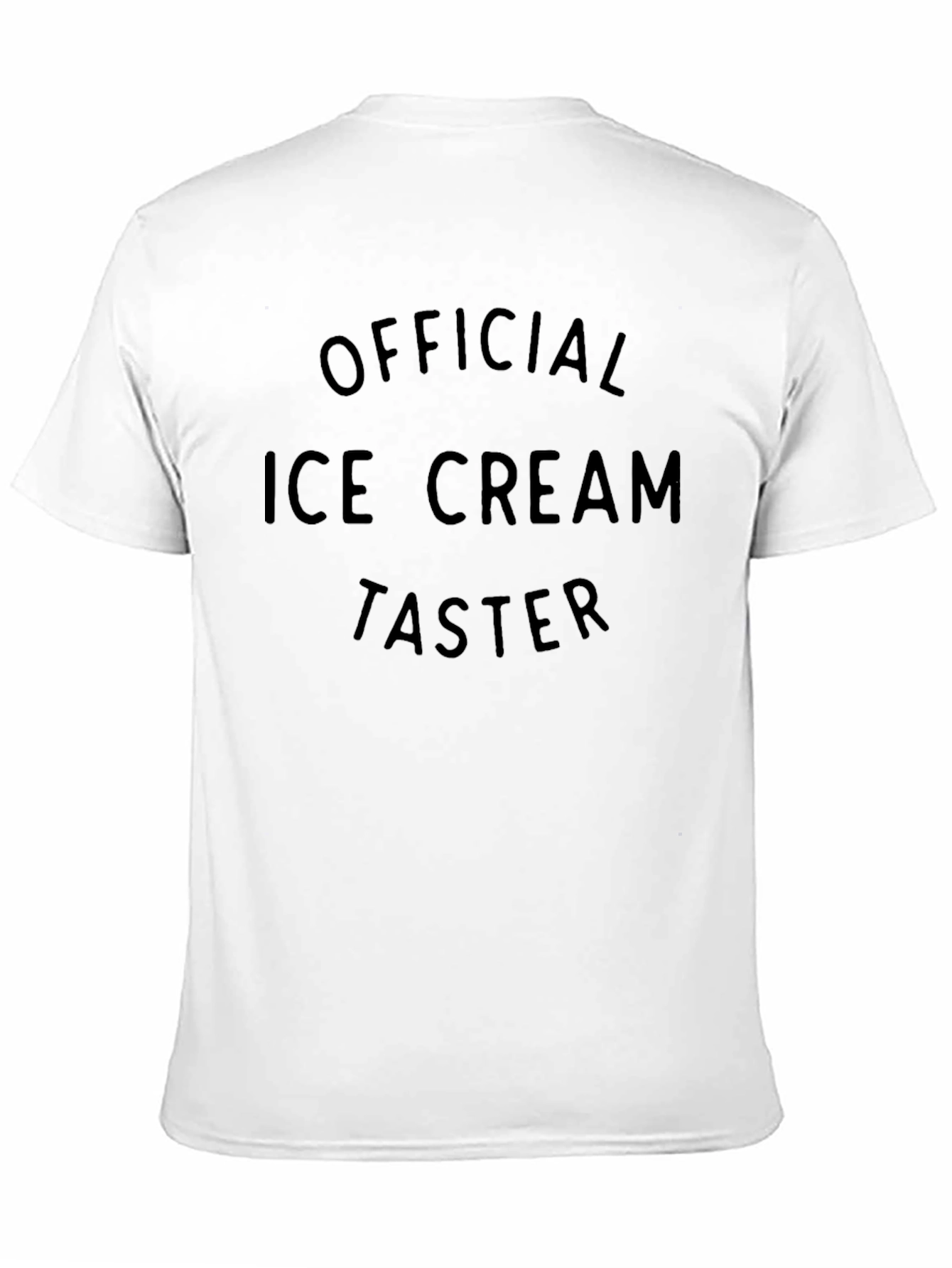Official Ice Cream Taster - Black T-Shirt