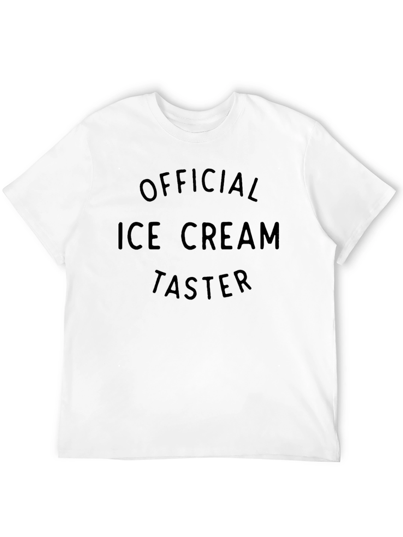 Official Ice Cream Taster - Black T-Shirt
