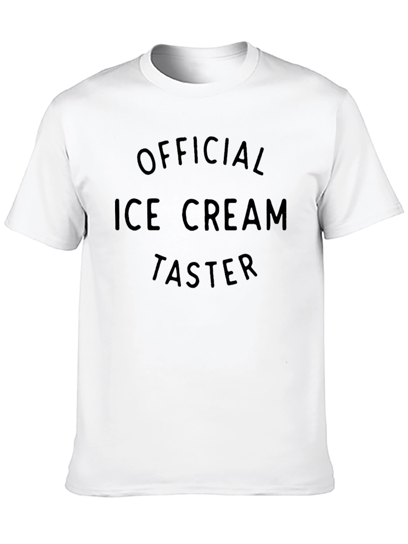 Official Ice Cream Taster - Black T-Shirt