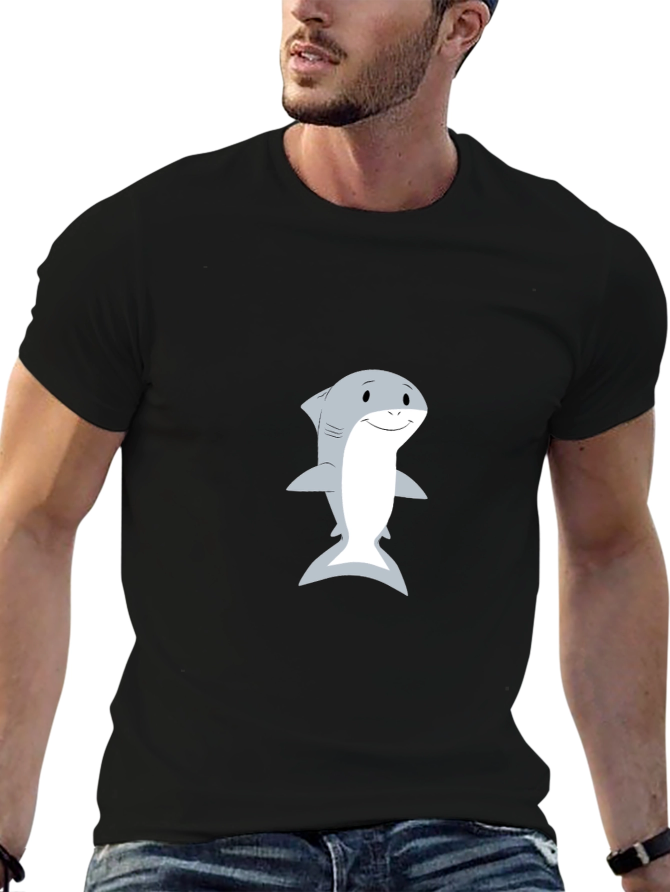 Shark Graphic Print T-Shirt
