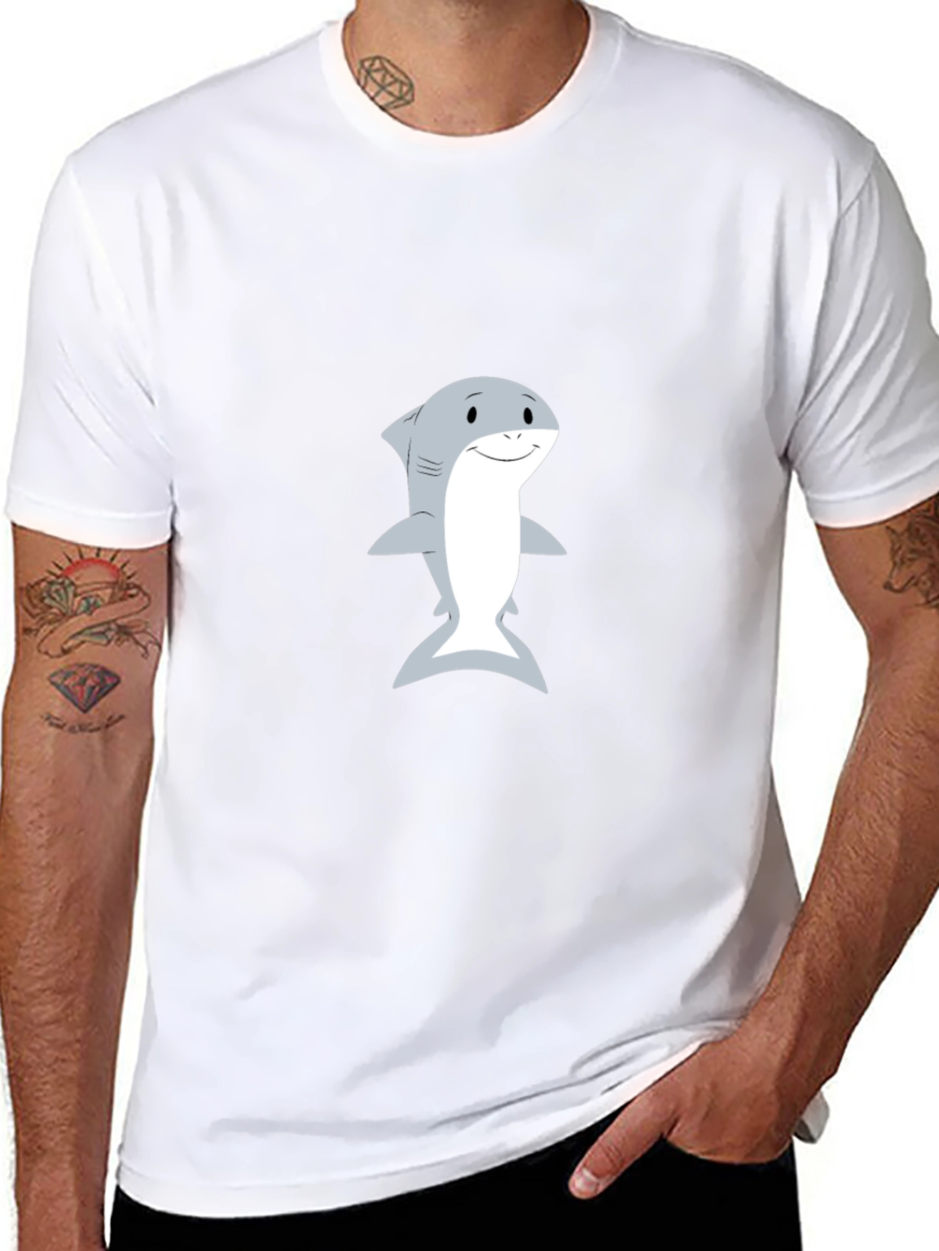 Shark Graphic Print T-Shirt