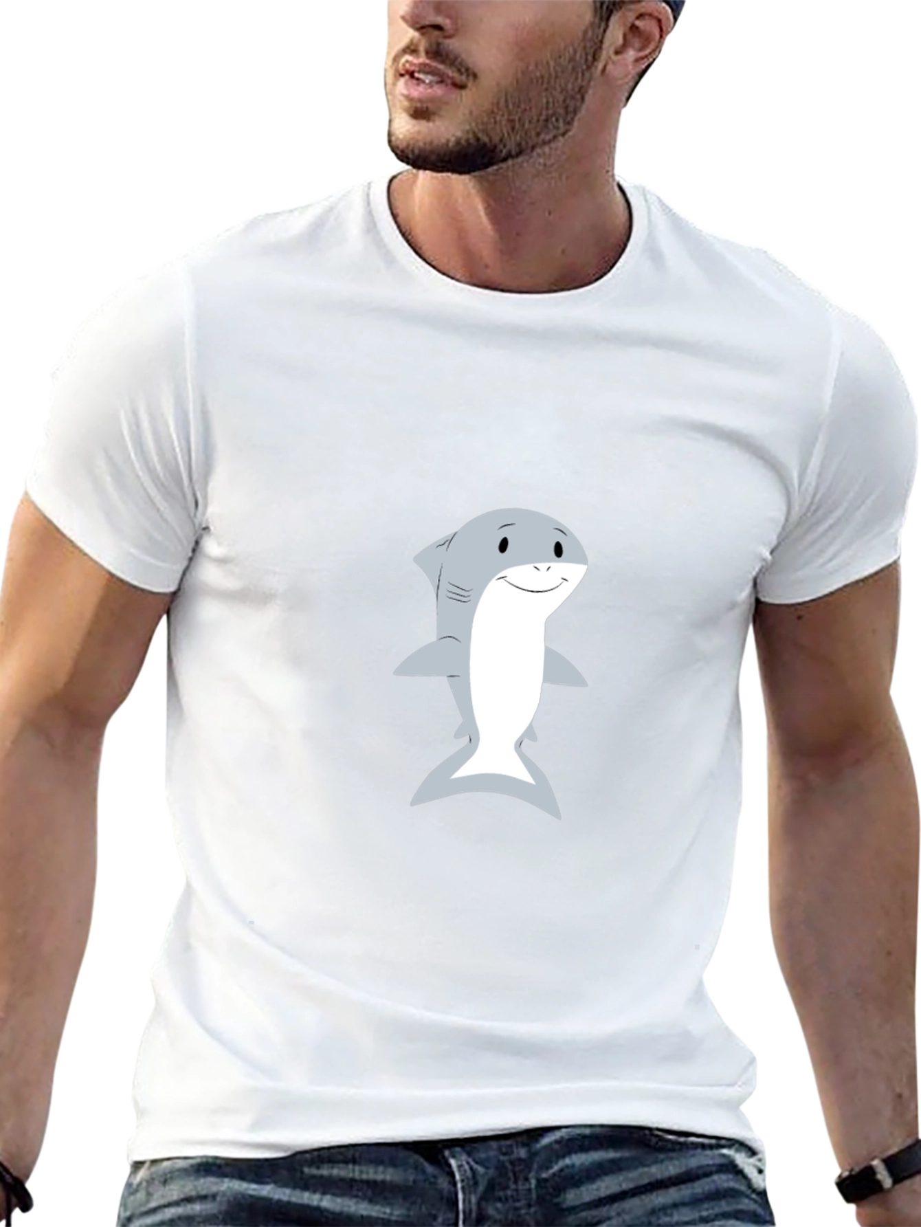 Shark Graphic Print T-Shirt