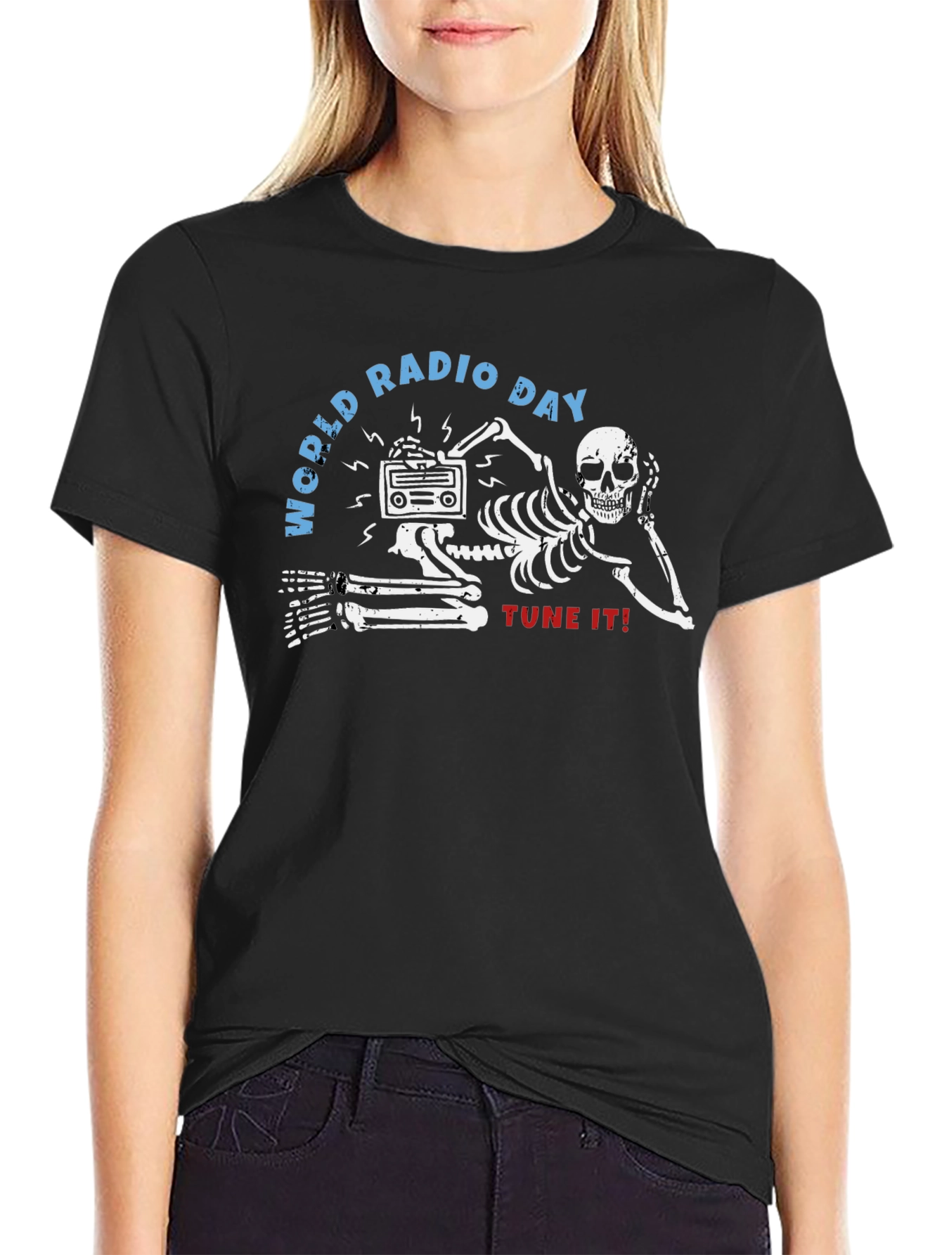 World Radio Day Skeleton T-Shirt
