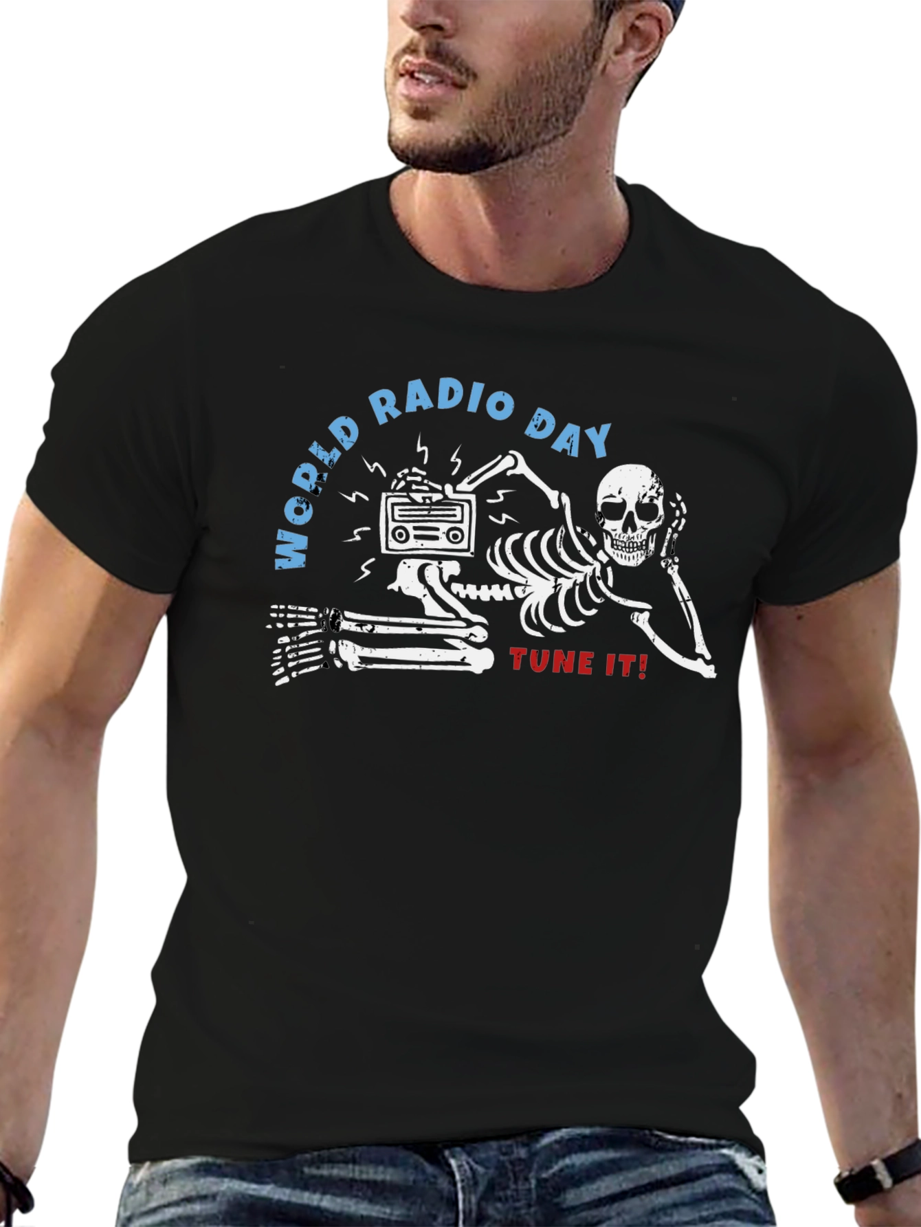 World Radio Day Skeleton T-Shirt