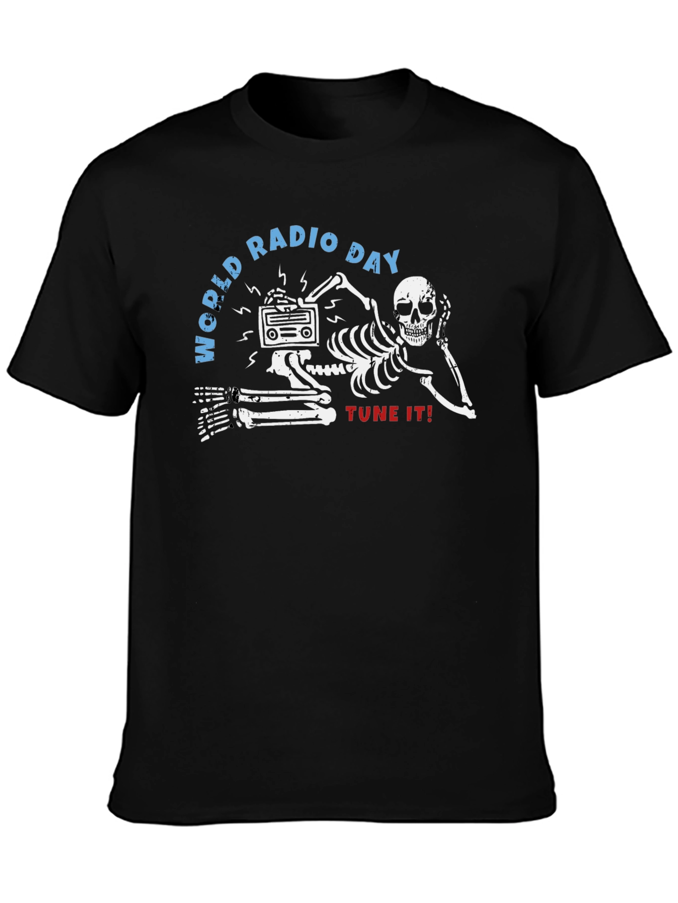 World Radio Day Skeleton T-Shirt