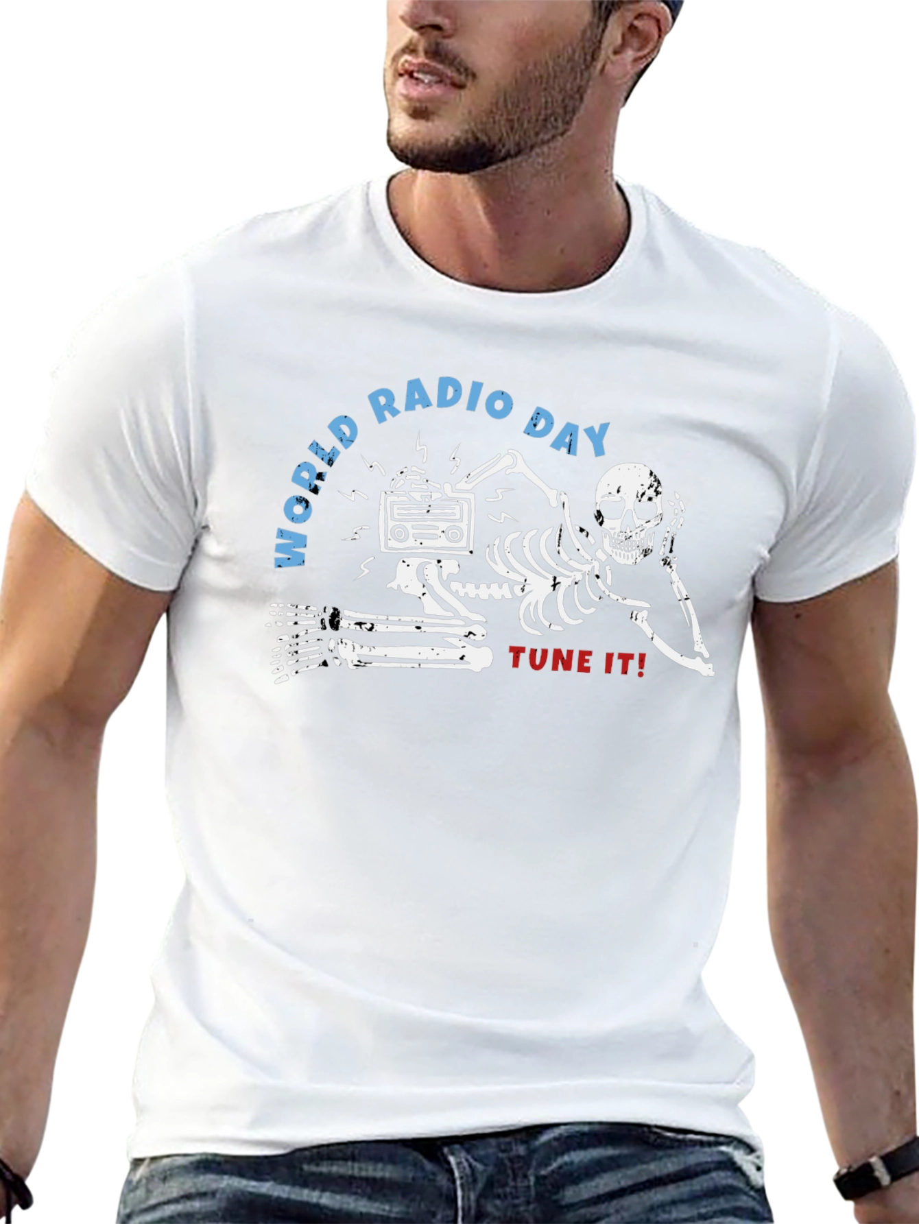 World Radio Day Skeleton T-Shirt