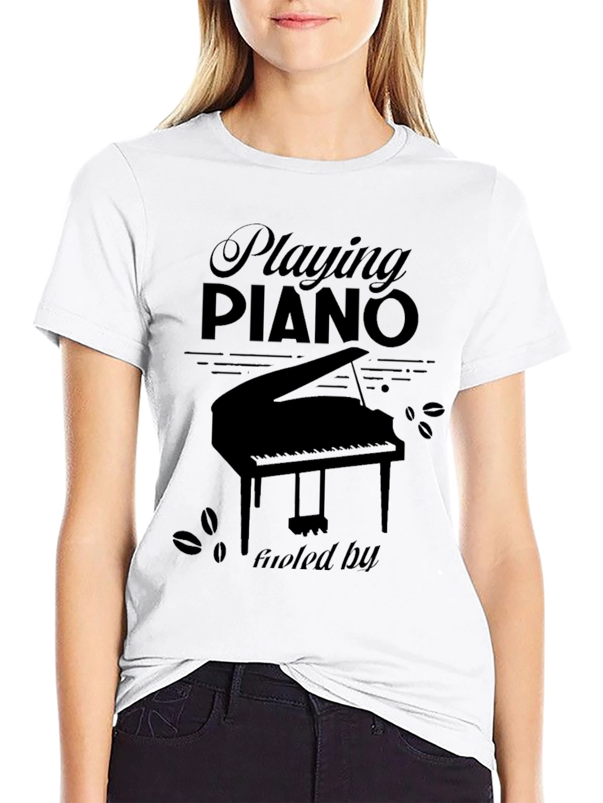 Piano Music Lover Graphic T-Shirt