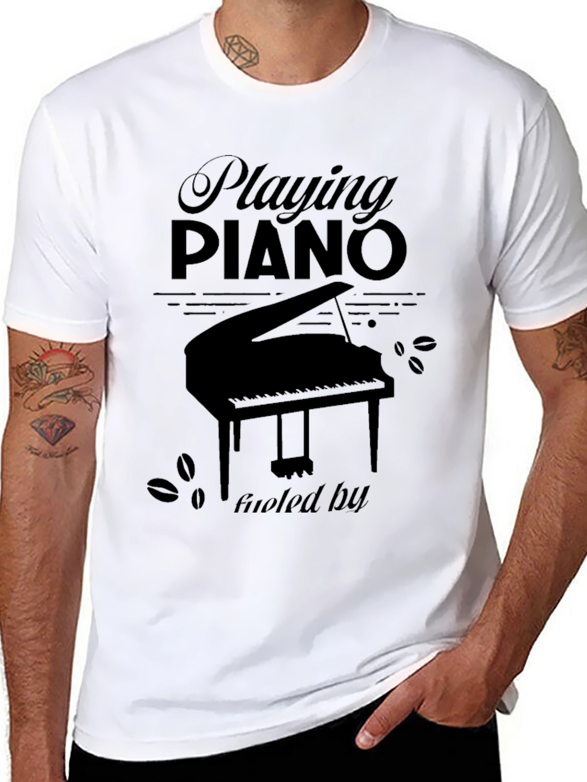 Piano Music Lover Graphic T-Shirt