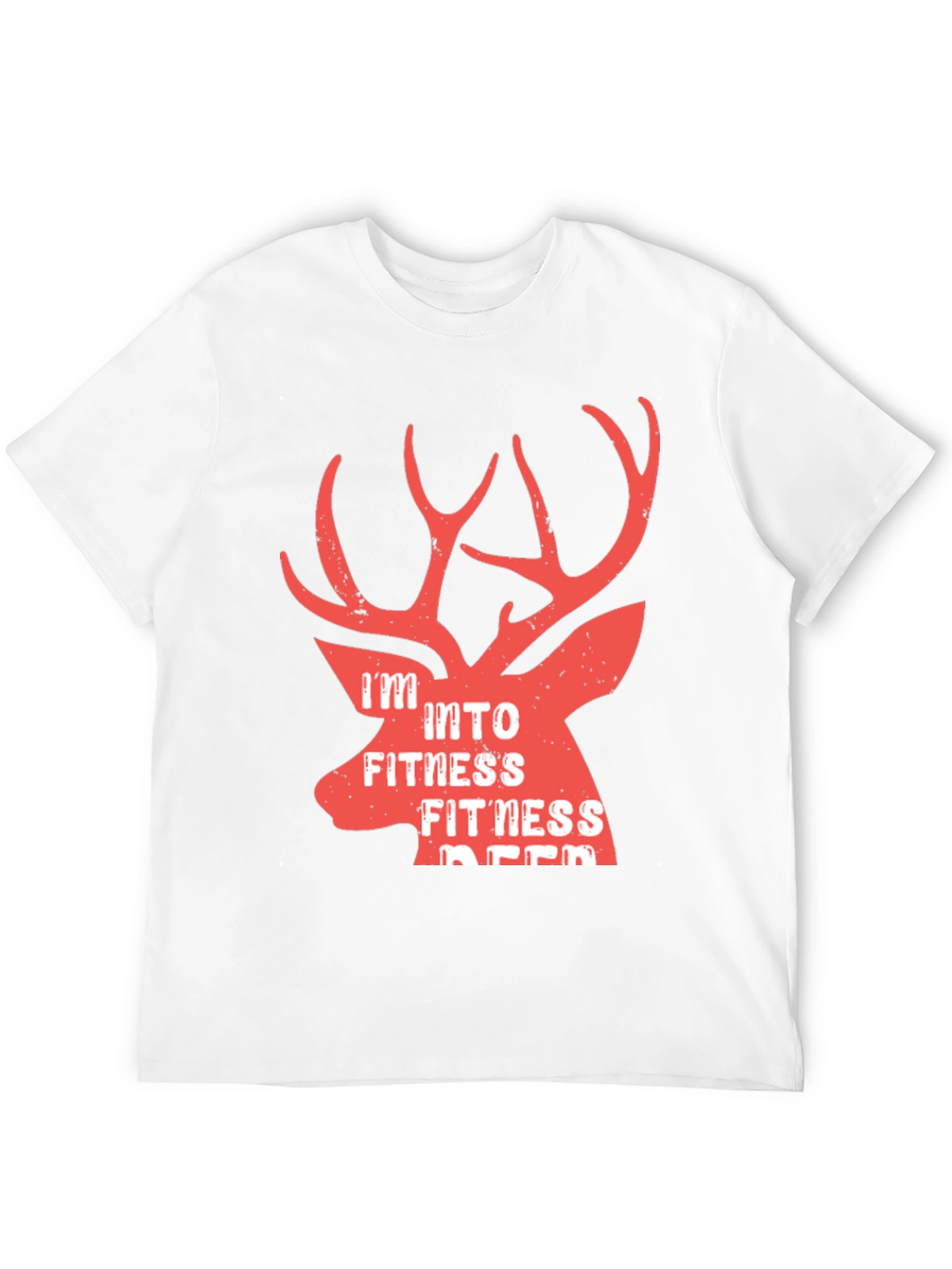 Fitness Deer Graphic T-Shirt