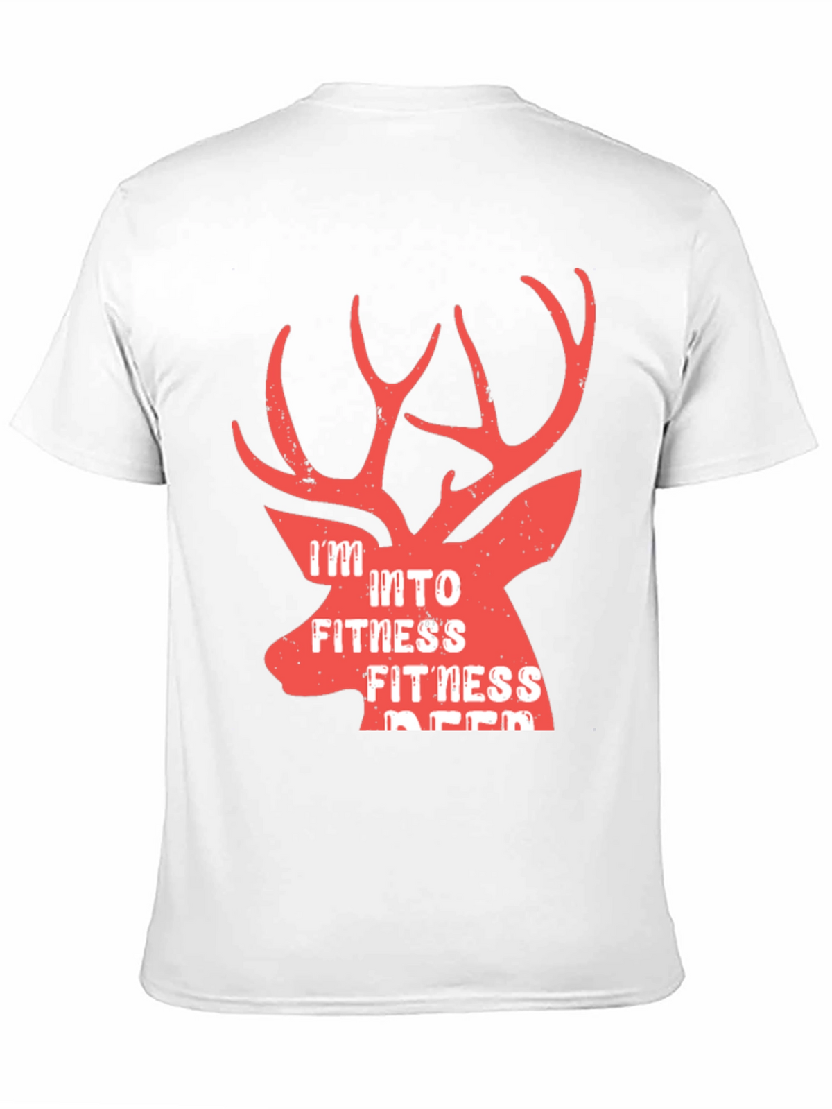 Fitness Deer Graphic T-Shirt