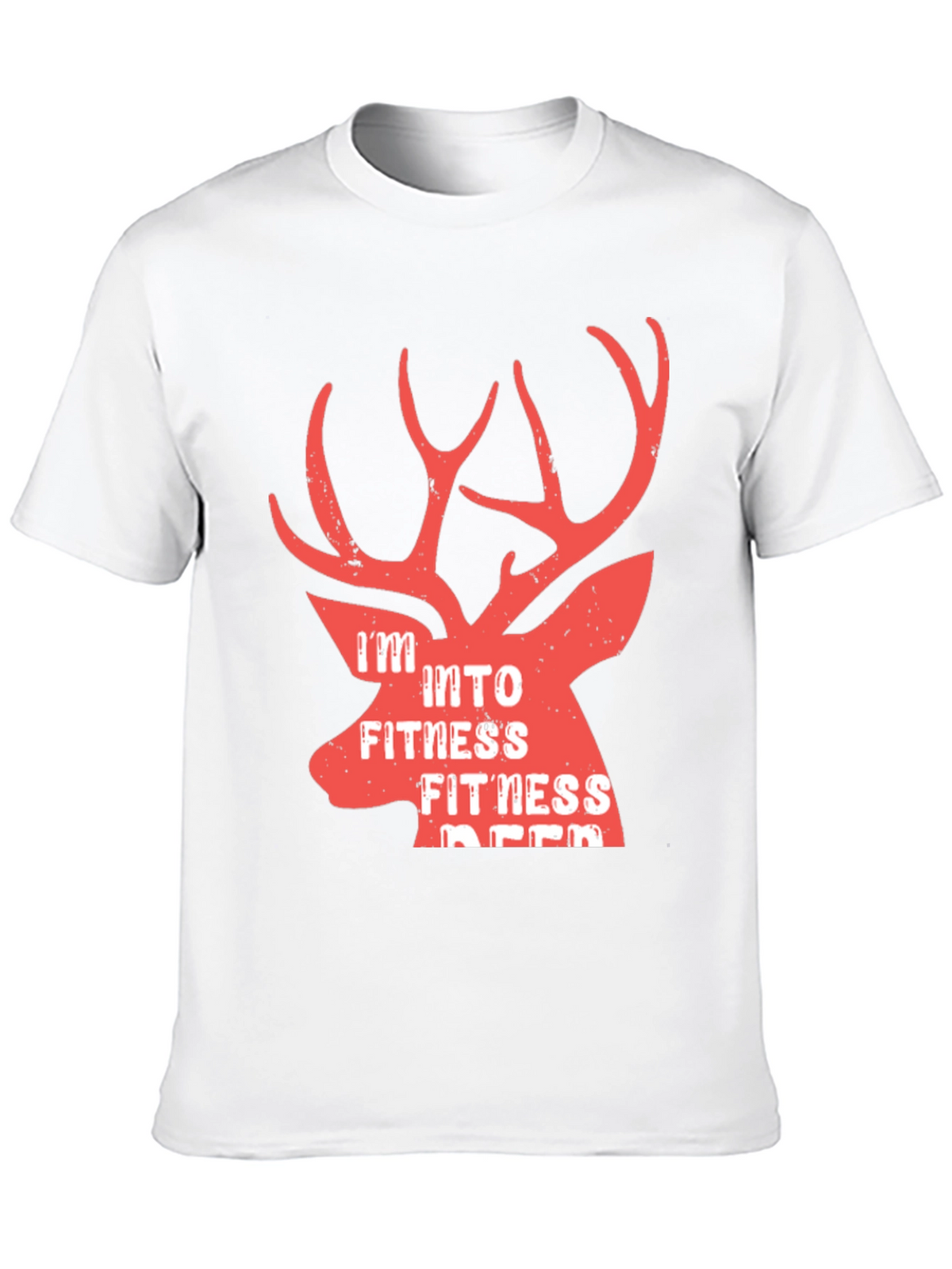 Fitness Deer Graphic T-Shirt