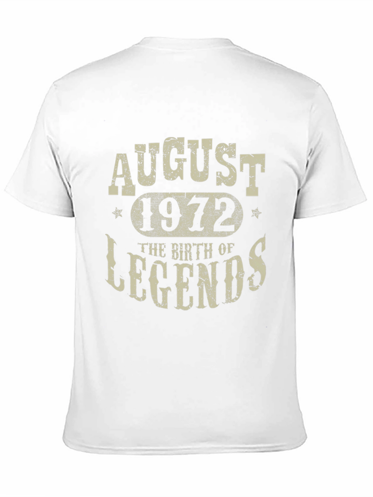 August 1972 Birth of Legends Black T-Shirt