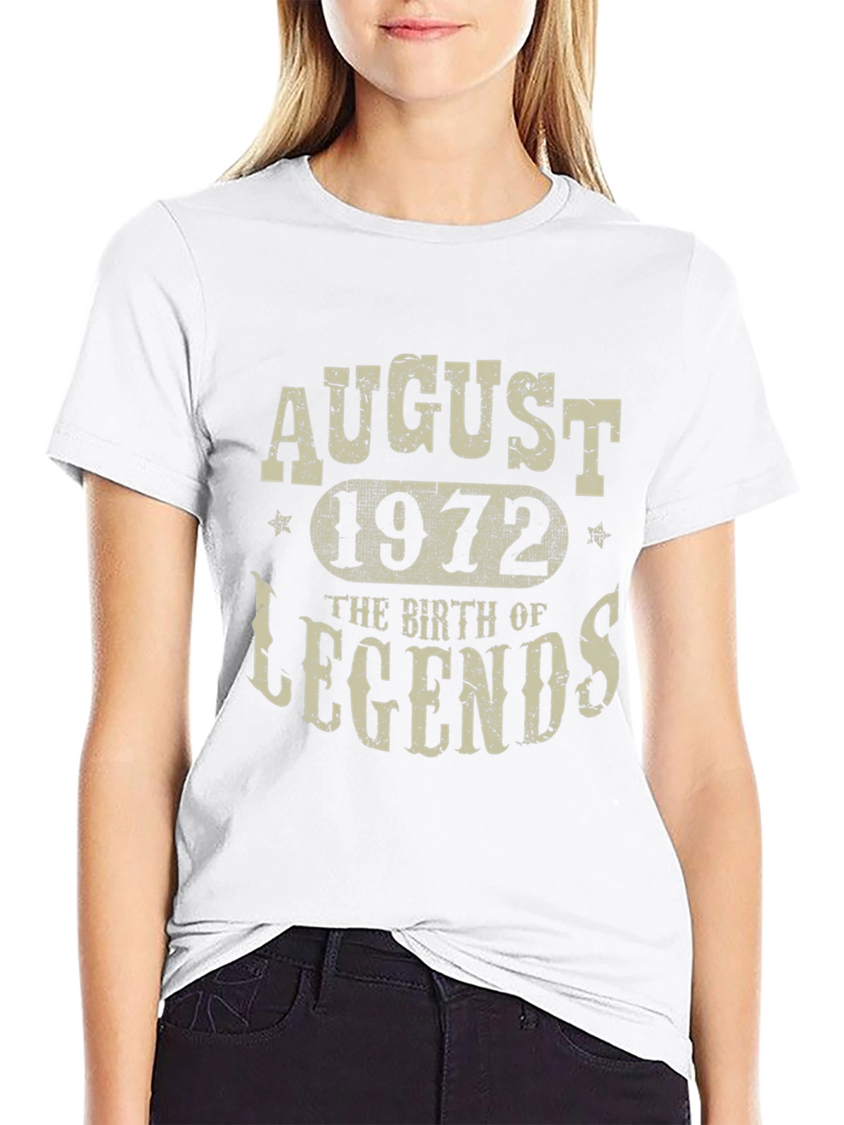 August 1972 Birth of Legends Black T-Shirt