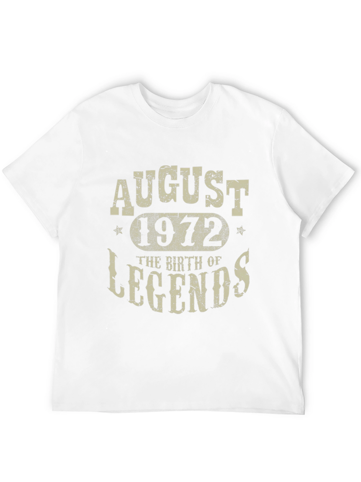 August 1972 Birth of Legends Black T-Shirt