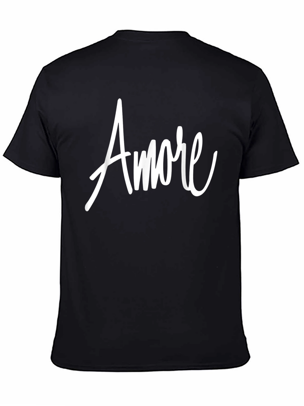 Amore Graphic Tee - Black Cotton T-Shirt