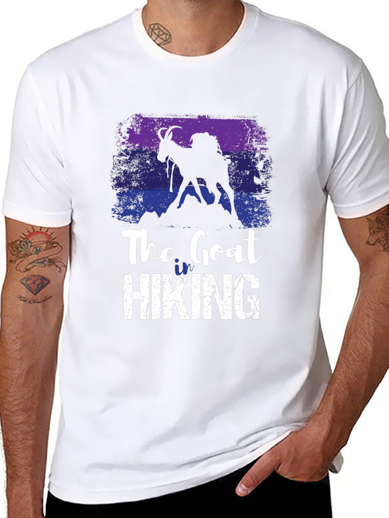 The Goat Hiking Black T-Shirt