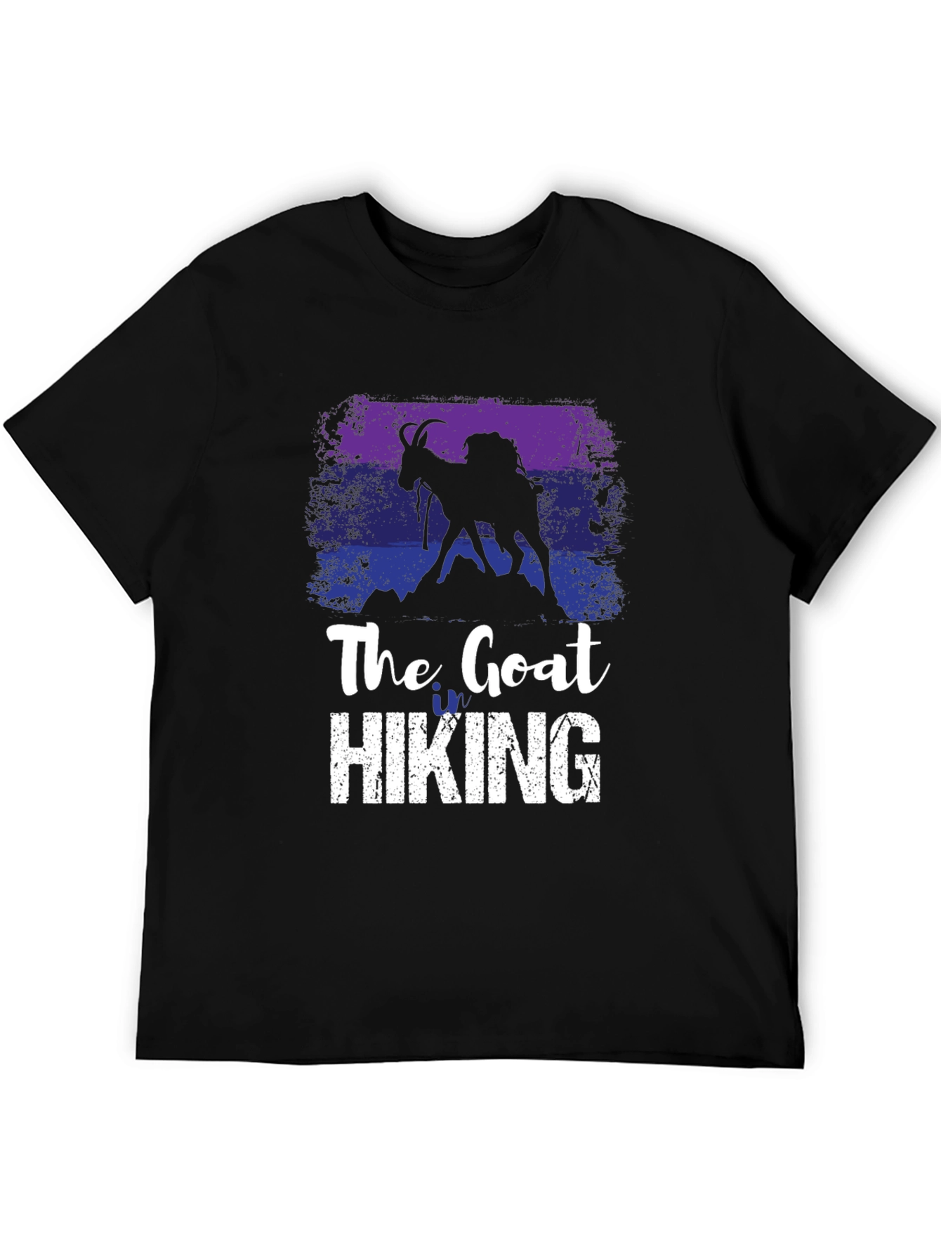 The Goat Hiking Black T-Shirt