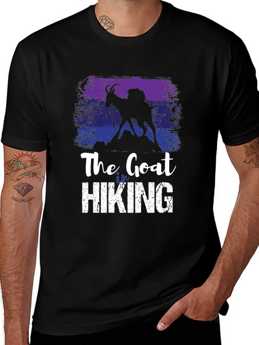 The Goat Hiking Black T-Shirt