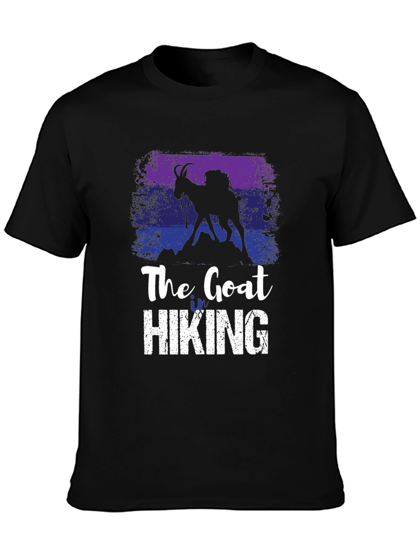The Goat Hiking Black T-Shirt