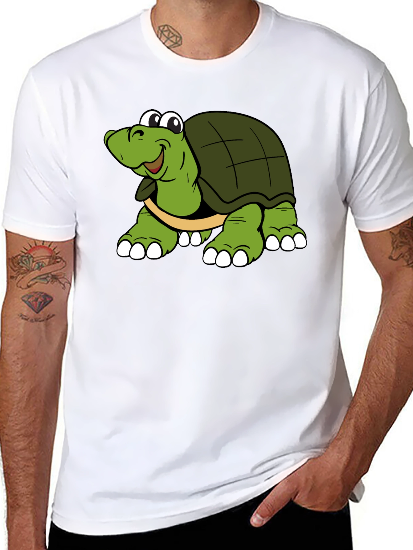 Turtle Cartoon Graphic T-Shirt - Unisex